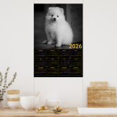 Bichon Frise Welpe 2026 Kalender Poster (Küche)
