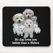 Bichon Frise Welpen Mousepad (Vorne)