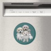 Bichon Frise Welppies Magnet (In Situ (Geschirrspüler))