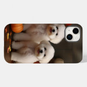 Bichon Frise Welppy Autumn Delight Pumpkin Case-Mate iPhone Hülle (Rückseite (Horizontal))