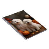 Bichon Frise Welppy Autumn Delight Pumpkin Notizblock (Rechte Seite)