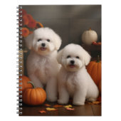 Bichon Frise Welppy Autumn Delight Pumpkin Notizblock (Vorderseite)