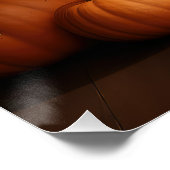 Bichon Frise Welppy Autumn Delight Pumpkin Poster (Ecke)