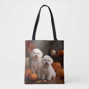 Bichon Frise Welppy Autumn Delight Pumpkin Tasche