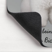 Bichon Frise wertvolles Mousepad (Ecke)