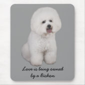 Bichon Frise wertvolles Mousepad (Vorne)