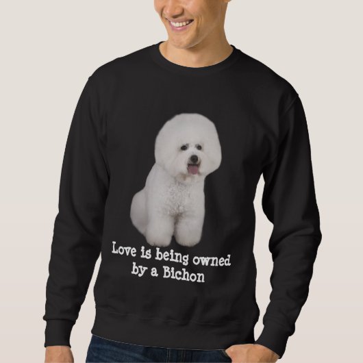 Bichon Frise wertvolles Unisexsweatshirt Sweatshirt (Vorderseite)