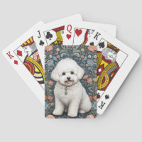 Bichon Frisé William Morris Inspirierte Floral