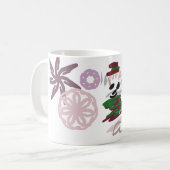 Bichon Frise Winter Kaffeetasse (Vorderseite Links)