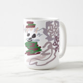 Bichon Frise Winter Kaffeetasse (VorderseiteRechts)