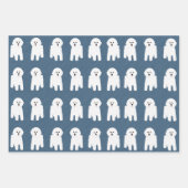 Bichon Frise Wrapping Paper Sheets Geschenkpapier Set (Vorderseite 3)