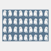 Bichon Frise Wrapping Paper Sheets Geschenkpapier Set (Vorderseite 2)