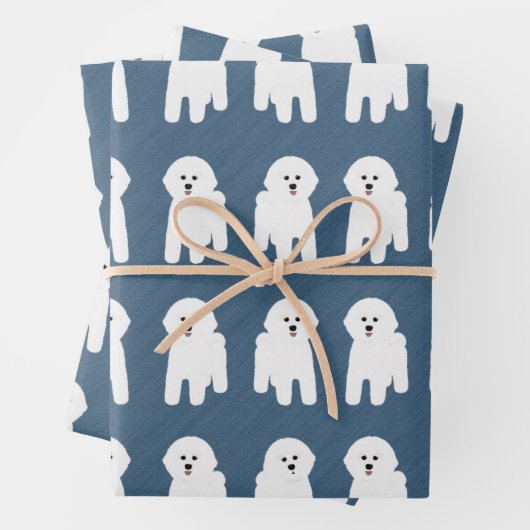 Bichon Frise Wrapping Paper Sheets Geschenkpapier Set (Beispiel)