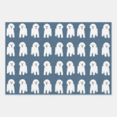 Bichon Frise Wrapping Paper Sheets Geschenkpapier Set (Vorderseite)