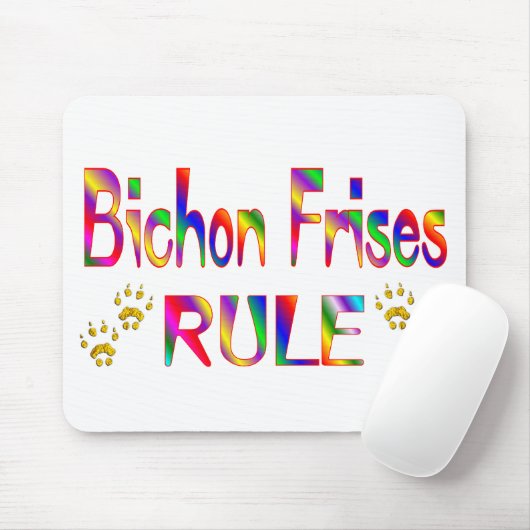 Bichon Frises Regel Mousepad (Mit Mouse)