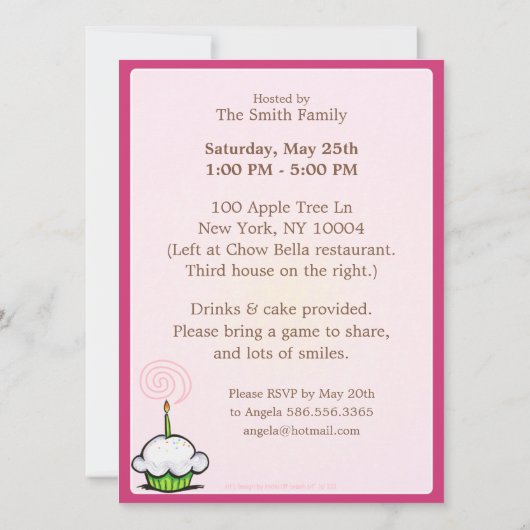 Bichon Girl Off Leash Art™ Einladung (Rückseite)