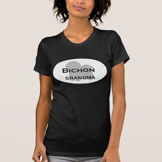 Bichon Großmutter T-Shirt (Vorderseite)