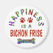Bichon Happiness Magnet (Vorne)