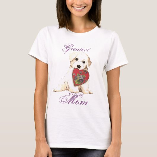 Bichon Heart Mama T-Shirt (Vorderseite)