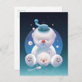 Bichon Ice Shaver Dreamland Ankündigungspostkarte (Vorne/Hinten)