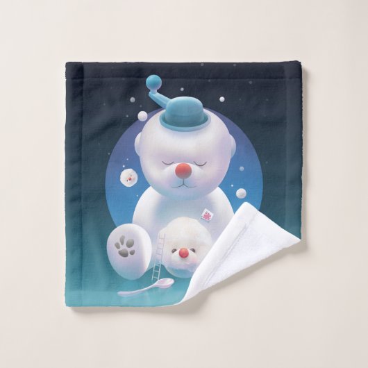 Bichon Ice Shaver Dreamland Badhandtuch Set (Waschlappen)