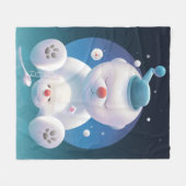 Bichon Ice Shaver Dreamland Fleecedecke (Vorderseite (Horizontal))