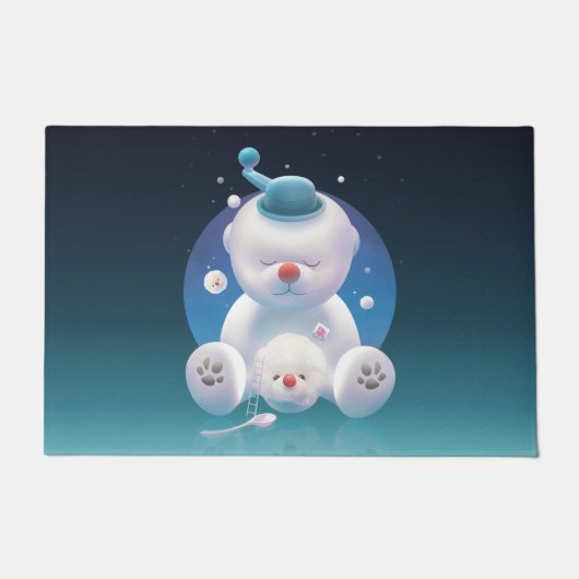 Bichon Ice Shaver Dreamland Fußmatte (Vorderseite)