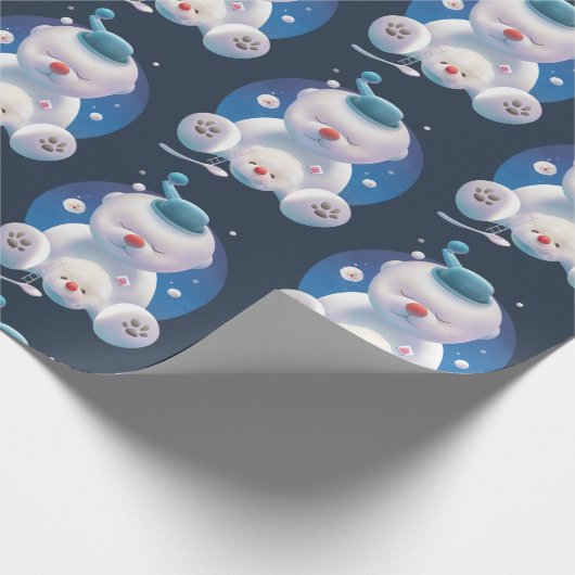 Bichon Ice Shaver Dreamland Geschenkpapier (Ecke)