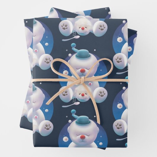 Bichon Ice Shaver Dreamland Geschenkpapier Set (Beispiel)