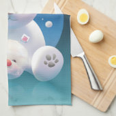 Bichon Ice Shaver Dreamland Geschirrtuch (Viertel Falte)