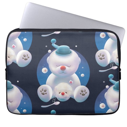 Bichon Ice Shaver Dreamland Laptopschutzhülle (Vorderseite)