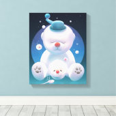 Bichon Ice Shaver Dreamland Leinwanddruck (Insitu (Holzboden))