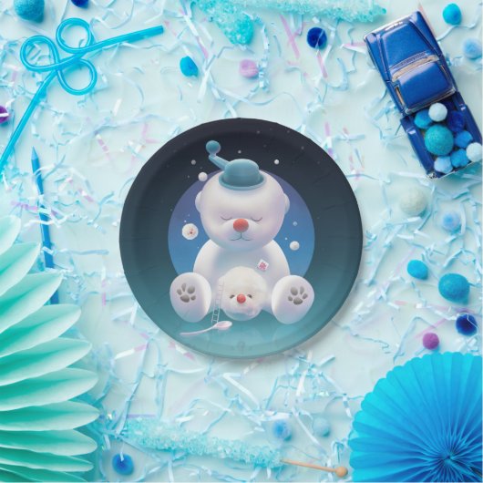 Bichon Ice Shaver Dreamland Pappteller (Party)