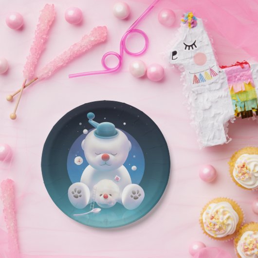 Bichon Ice Shaver Dreamland Pappteller (Party)