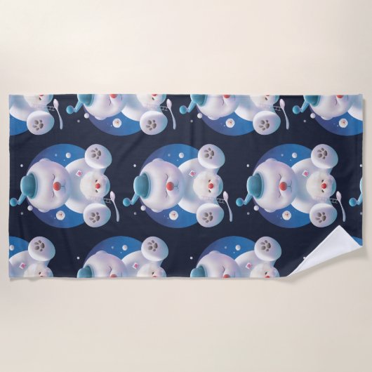 Bichon Ice Shaver Dreamland Strandtuch (Vorderseite)