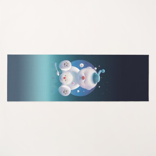 Bichon Ice Shaver Dreamland Yogamatte (Vorderseite (Horizontal))