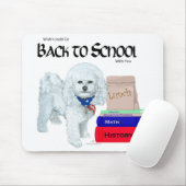 Bichon kehrt zur Schule zurück Mousepad (Mit Mouse)