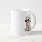 Bichon-Liebe Jumbo-Tasse (Vorderseite Rechts)