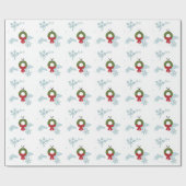 Bichon Liebe-Weihnachtsfeiertags-Art Geschenkpapier (Flach)