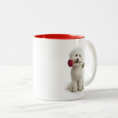 Bichon-Liebe Zweifarbige Tasse (VorderseiteRechts)