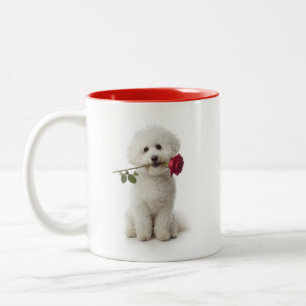 Bichon-Liebe Zweifarbige Tasse