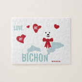 Bichon Liebhaber-Puzzlespiel Puzzle (Horizontal)