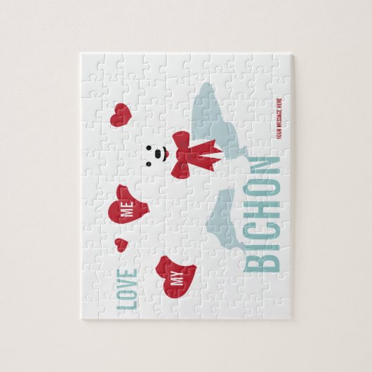 Bichon Liebhaber-Puzzlespiel Puzzle (Vertikal)
