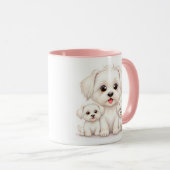 Bichon Maltese Family Tasse - Adorable Gift for Do (VorderseiteRechts)