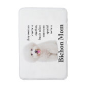 Bichon Mama Bath Mat Badematte (Vorderseite Vertikal)
