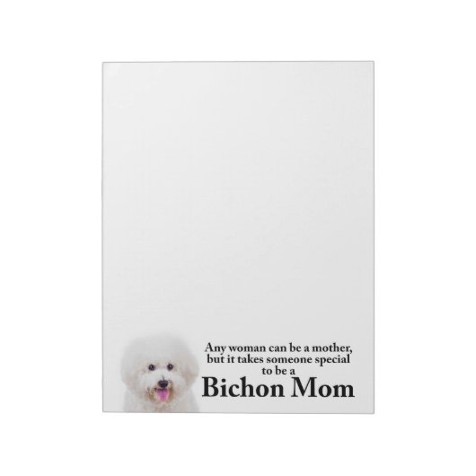 Bichon-Mama Notepad Notizblock (Rotiert)