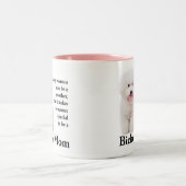 Bichon Mama-Tasse Zweifarbige Tasse (Mittel)