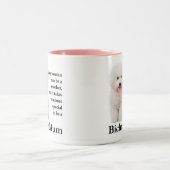 Bichon Mama Zweifarbige Tasse (Mittel)