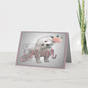 Bichon Mother Day Card Karte