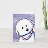 Bichon Pearls Grußkarte Karte (Vorderseite)